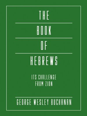 cover image of The Book of Hebrews